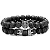 5 Style Natural Lava Rock Round Beads Strands G-CJ0001-52-3