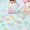 90Pcs 15 Colors Imitation Jelly Acrylic Pendants MACR-TA0002-49-8