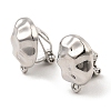 Alloy Clip-on Earring Findings LS-FIND-L015-008P-1