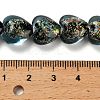 Handmade Dichroic Foil Glass Beads Strands DICH-U001-03E-4