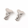 Alloy Clip-on Earring Findings PALLOY-M208-01P-2