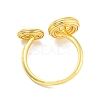 Rack Plating Brass Hollow Oval Open Cuff Rings RJEW-Q784-17G-3