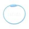 Baking Paint Stainless Steel Cable Wire Keychain AJEW-WH0413-15J-1