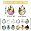 50Pcs Electroplate Glass Beads EGLA-YW0005-40A-3