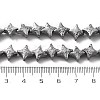 Electroplated Natural Lava Rock Beads Strands G-A251-C01-01I-4