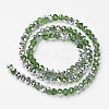 Electroplate Transparent Glass Beads Strands EGLA-A034-T3mm-M17-2