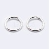 925 Sterling Silver Open Jump Rings STER-F036-02S-0.7x5mm-2