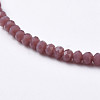 Faceted Rondelle Glass Beaded Necklaces NJEW-JN02568-06-2