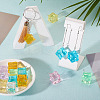 14Pcs 7 Colors Transparent Acrylic Pendants TACR-TA0001-78-7