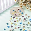 Mirror Surface Triangle Mosaic Tiles Glass Cabochons DIY-P045-15-5