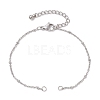 304 Stainless Steel Satellite Chain Bracelet Making AJEW-JB01300-01-1