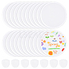 120Pcs Sublimation Blank Polyester Folding Fan AJEW-BC0010-86B-1