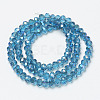 Electroplate Glass Beads Strands EGLA-A034-T6mm-I04-2