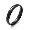 Ion Plating(IP) 304 Stainless Steel Simple Plain Band Finger Ring for Women RJEW-B036-03EB-2