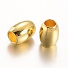 Barrel Brass European Large Hole Beads X-KK-E673-004-2