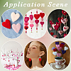 12Pcs 3 Colors Heart Wool Needle Felting Decoration DIY-SC0030-15-4