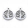 Non-Tarnish 201 Stainless Steel Pendants STAS-N092-17-2