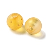 Frosted Transparent Acrylic Beads OACR-F013-13I-2