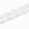 Handmade Opaque Acrylic Curb Chains X-AJEW-JB00925-05-2