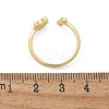Brass Enamel Cuff Rings for Women RJEW-C126-07G-5