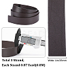 3Pcs Flat Leather Jewelry Cord WL-GF0001-16A-01-2