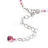 Handmade Millefiori Glass Beads Anklets AJEW-AN00341-01-3