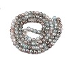 Drawbench Crackle Glass Beads Strands GLAA-N006-8mm-02-2