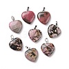 Natural Rhodonite Pendants G-G956-B22-FF-3