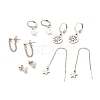 Non-Tarnish 5Pcs 5 Style 201 & 304 Stainless Steel Earrings Sets EJEW-JE04939-1