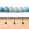 Natural & Dyed Crackle Agate Bead Strands G-T056-6mm-07-6