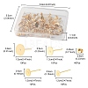 40Pcs 4 Size 304 Stainless Steel Stud Earring Findings STAS-YW0001-55-5