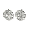 Christmas Brass Micro Pave Clear Cubic Zirconia Pendants KK-A280-03B-P-1