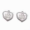 Non-Tarnish 304 Stainless Steel Angel Pendants X-STAS-G218-07P-1