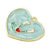 Medical Theme Alloy Enamel Pendants ENAM-U000-02B-02-2