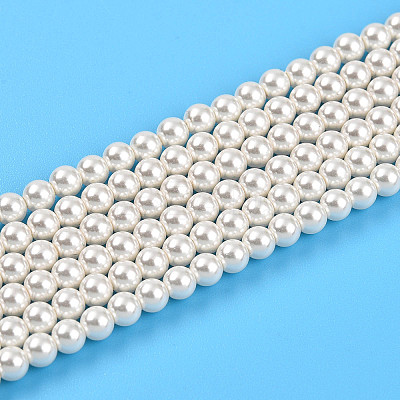 Baking Paint Pearlized Glass Pearl Bead Strands HY-N002-3mm-A11-1