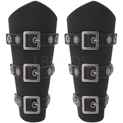 Imitation Leather Cuff Cord Bracelets AJEW-WH20033-034C-1