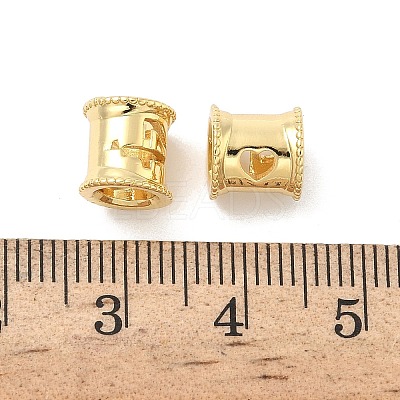 Brass European Beads KK-B166-01G-4-1