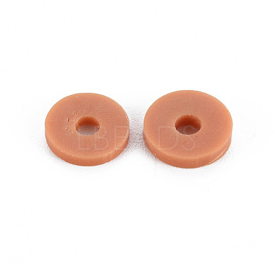 Handmade Polymer Clay Beads Strands CLAY-R089-8mm-T005-1