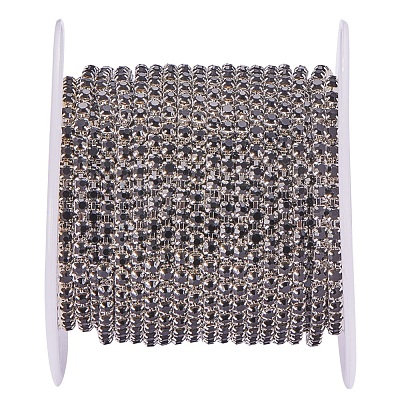 Brass Rhinestone Strass Chains CHC-R125-S6-08S-1