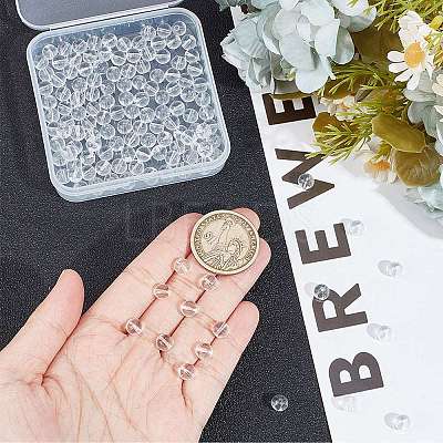 2 Strands Synthetic Quartz Crystal Beads Strands G-GO0001-28A-1