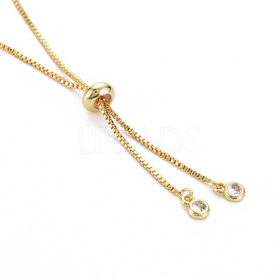 Cubic Zirconia Tennis Bracelet BJEW-T020-03B-01G-1