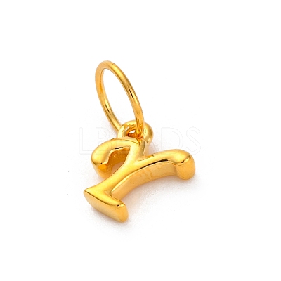 925 Sterling Silver Letter Charms with Jump Rings LS-STER-R008-01G-Y-1