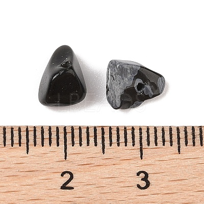Natural Snowflake Obsidian Chip Beads G-XCP0001-27-1