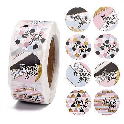 1 Inch Thank You Stickers DIY-G013-A19-1