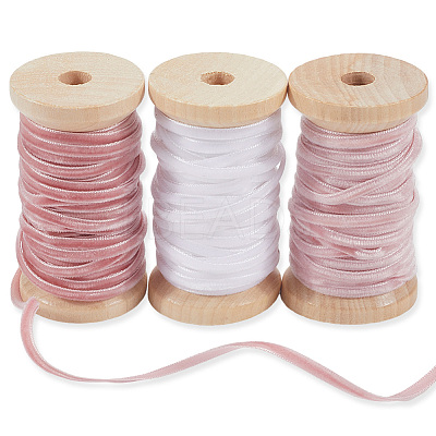 3 Rolls 3 Colors Velvet Ribbon OCOR-CP0001-20B-1