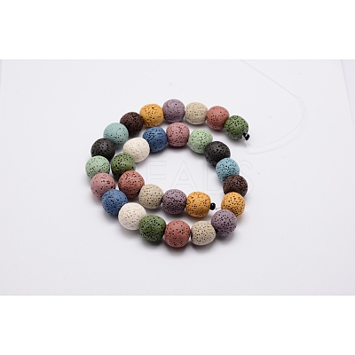 Natural Lava Rock Bead Strands G-L435-03-20mm-1