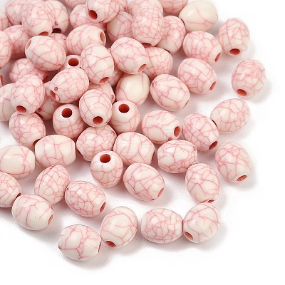 Acrylic Imitation Turquoise Beads OACR-S047-15-1