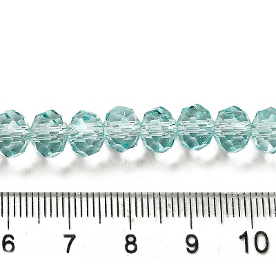 Transparent Baking Paint Glass Beads Strands DGLA-A034-T8mm-D01-1