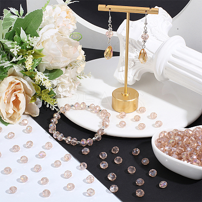 500Pcs Electroplate Glass Beads EGLA-PA0001-44C-02-1