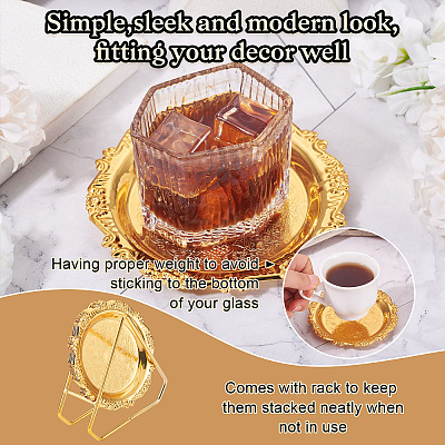 6Pcs Iron Tray AJEW-MB0001-17-1